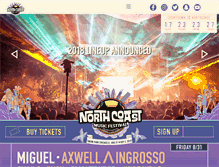Tablet Screenshot of northcoastfestival.com
